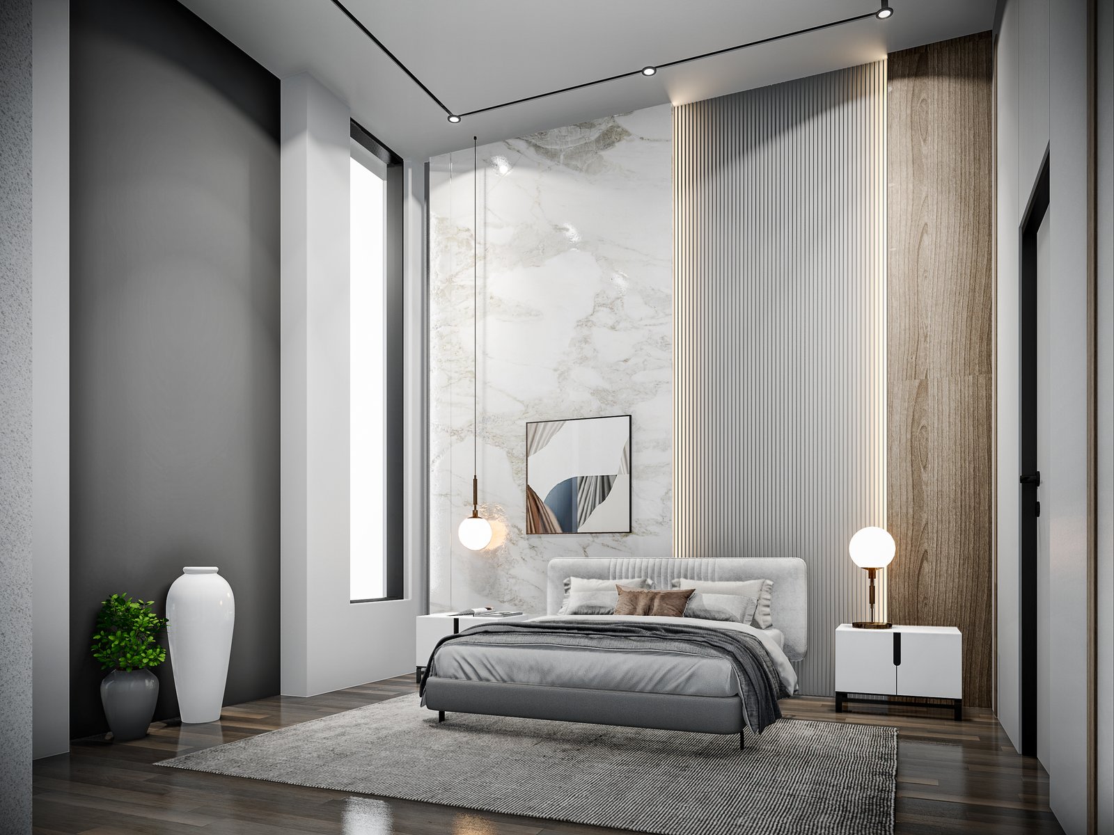 Interior design of a modern space